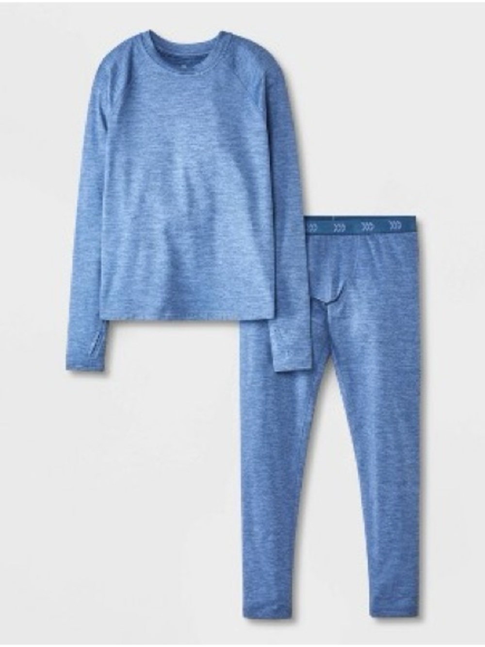all in motion Blue Thermal Pajama Set for Kids